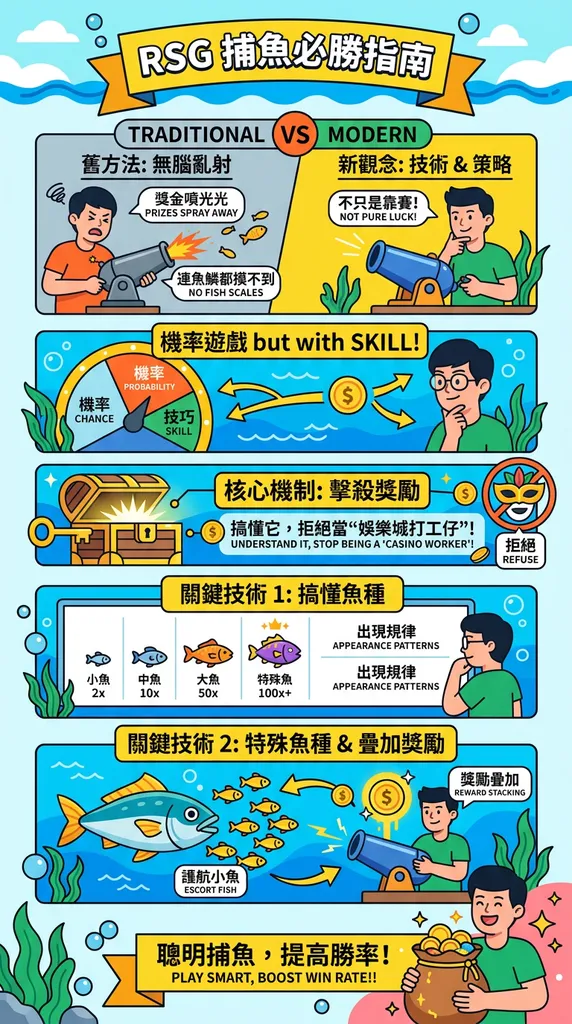 RSG捕魚新手攻略：掌握機率遊戲與擊殺獎勵技巧