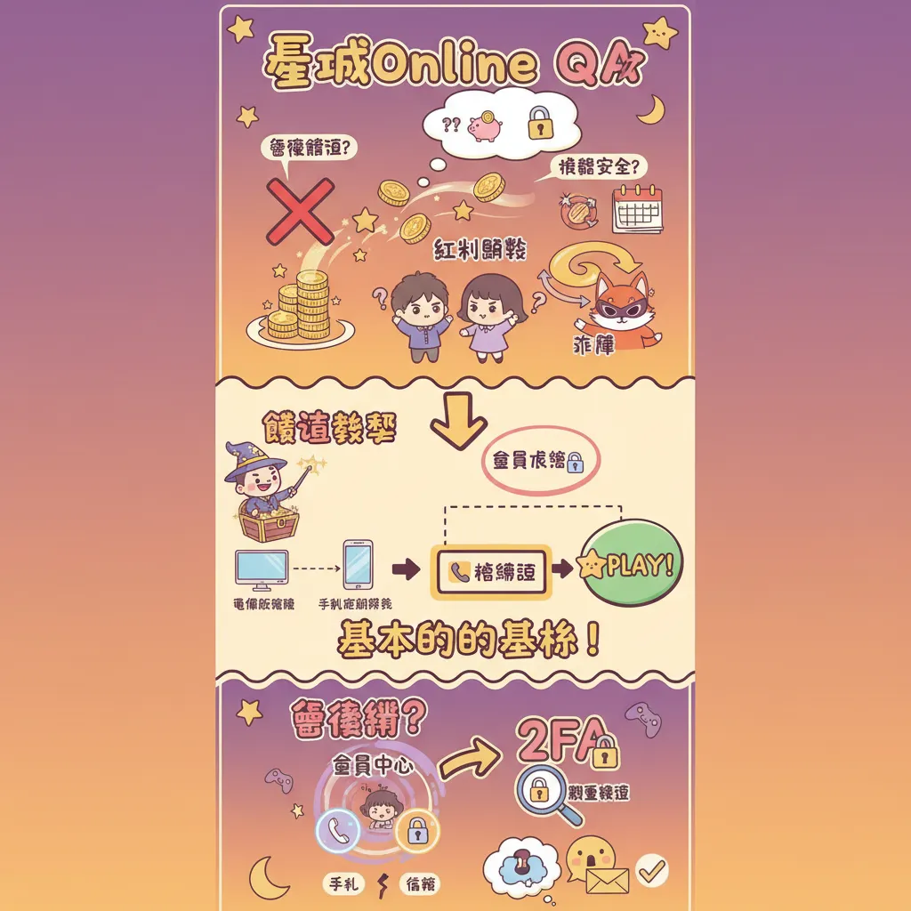 星城Online儲值教學與會員帳號安全指南