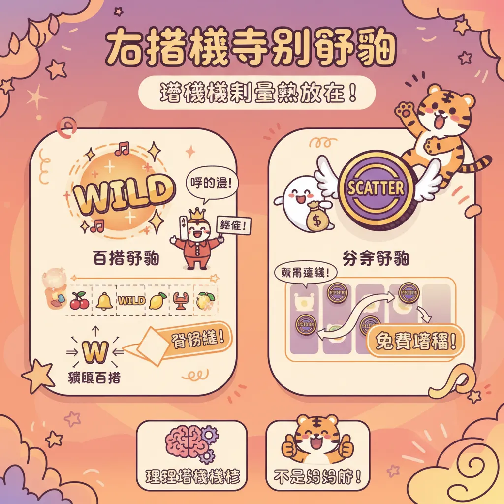老虎機特別符號：解密百搭符號與分散符號的遊戲機制