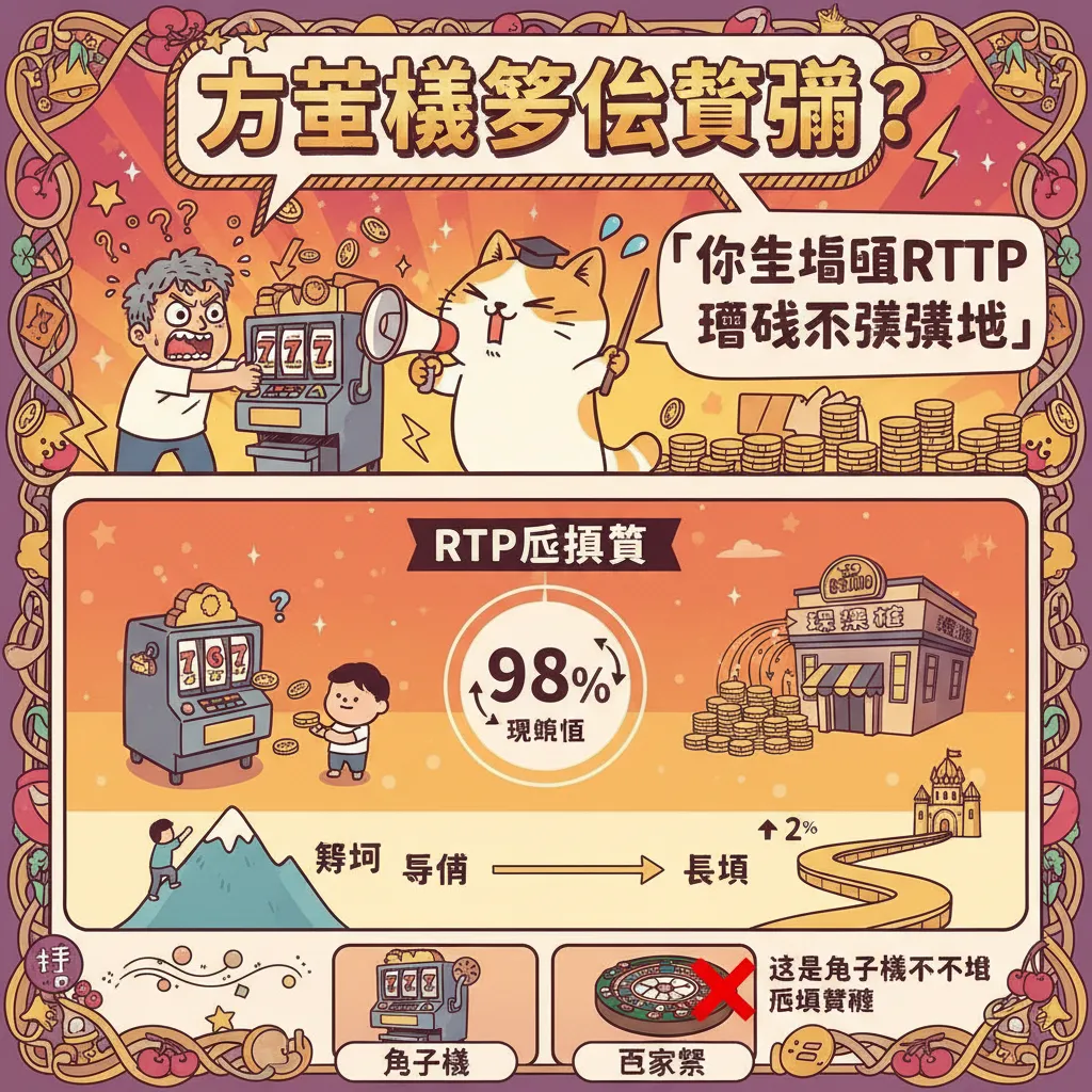 老虎機怎麼算贏？掌握RTP返還率與爆分週期攻略